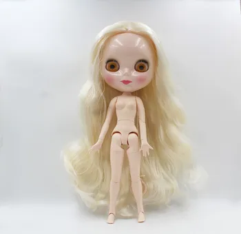 Безплатна доставка, промоция, RBL-818J, направи си сам, гол кукла блайт tait, подарък за рожден ден за момиче, 4 вида цветя, кукла с големи очи, с красиви коса, сладка играчка 1