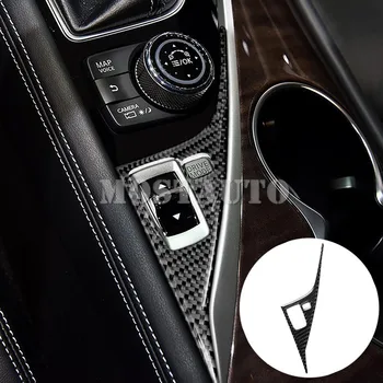 За Infiniti Q50 Конзола От карбон Скоростна кутия Бутон за Режим С Капак 2013-2020 1 бр. Автомобилни Аксесоари, Интериор на Автомобила Интериор 1