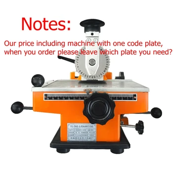 Машина за етикетиране Nameplate ръчна алуминиева плоча натискане на кодируя стоманена печат на принтер знак на метал машини за маркиране на малки полуавтоматный 1