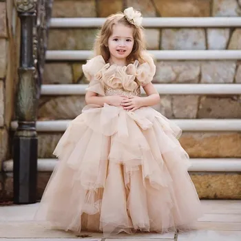 Купи онлайн Сватбена рокля за рожден ден, лейси пакетче принцеса с цветен модел, детски дрехи, детско парти за момичета, дрехи > Сватби и събития | www.lvi-eristysosmo.fi 11