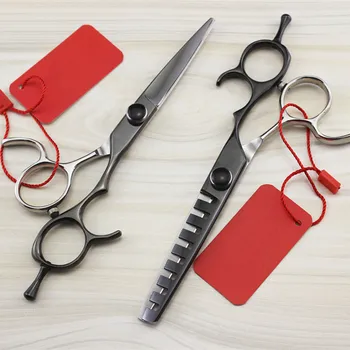 Престижна Професионална японски ножици 440c 5,5 инча за коса, комплект ножици за подстригване, фризьорски салон филировочные ножици, ножици, фризьорски ножици, 1