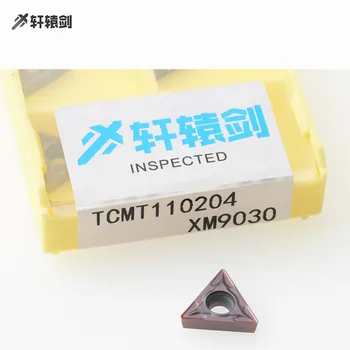 10шт TCMT110204 TCMT110208 TCMT110202 XM9030 режещ инструмент на струг с ЦПУ твърдосплавен инструмент струг инструмент от неръждаема стомана 2