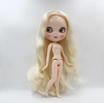 Безплатна доставка, промоция, RBL-818J, направи си сам, гол кукла блайт tait, подарък за рожден ден за момиче, 4 вида цветя, кукла с големи очи, с красиви коса, сладка играчка 2