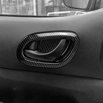 за Nissan Navara NP300 2016-2021 Въглеродни Влакна Вътрешна Врата копчето на Колата Купа Защитна Рамка Капак Завърши Стикер Аксесоари 2
