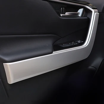 За Toyota RAV4 2019 2020 2021 2022 2023 RAV 4 XA50 Hybrid Микрофибър ABS Автомобилна Врата копчето Панел на Кутията Подлакътник Защитно Покритие 2