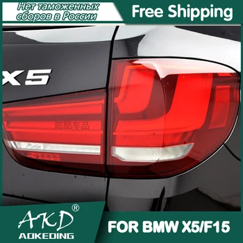Кола За BMW X5 2014-2018 Задна Светлина Led Фарове и светлини DRL Hella Настройка на Светлината на Автомобилни Аксесоари F15 Задни Светлини 2