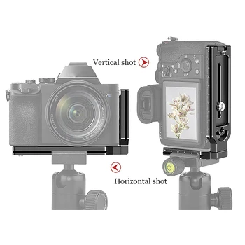 - Рефлексен Фотоапарат L-Образна Скоба с Вертикални и Хоризонтални Превключване на Статив Кардан Быстроразъемная Табела За Sony A7iii II A9 A6400 2