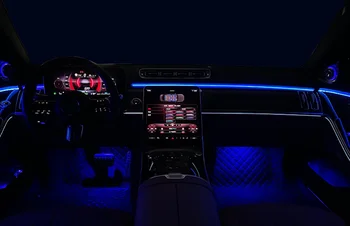 С LED Светлина Двигател с Вътрешно осветление За Mercedes Benz S Class W223 2021 64 Цветове Обновяване на Околната Среда Модификация 2