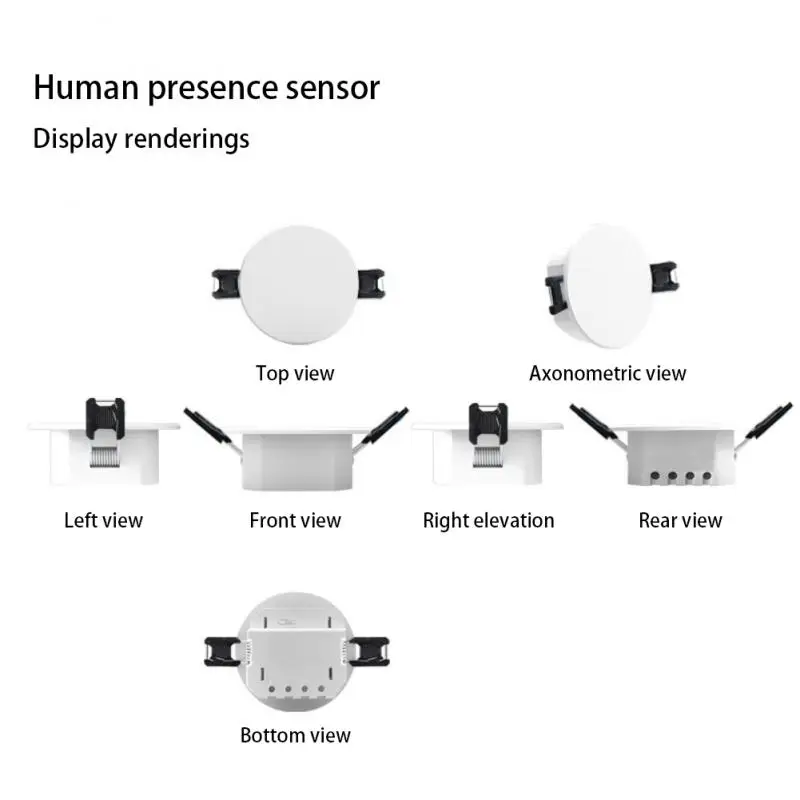 2022 Sasha Smart ZigBee Тавана Интелигентен сензор за присъствие на човек на Hristo Micro-motion Detect Сензор за откриване на движение на човешкото тяло Изображение 2