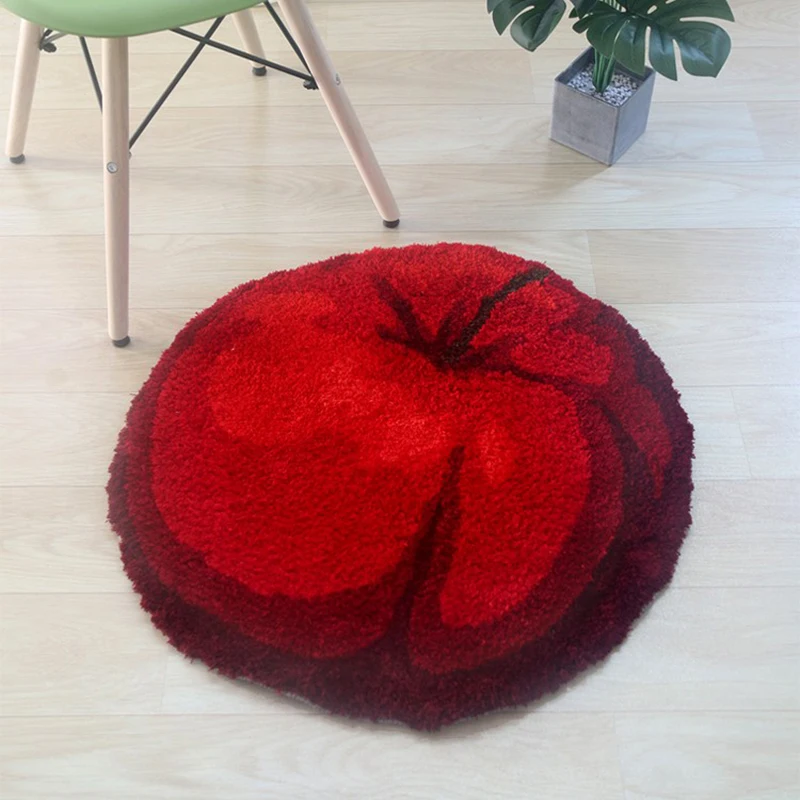 Източник на фабрично евтин и качествен мат, подходящ за семейна употреба red apple carpet 60х60 см Изображение 2