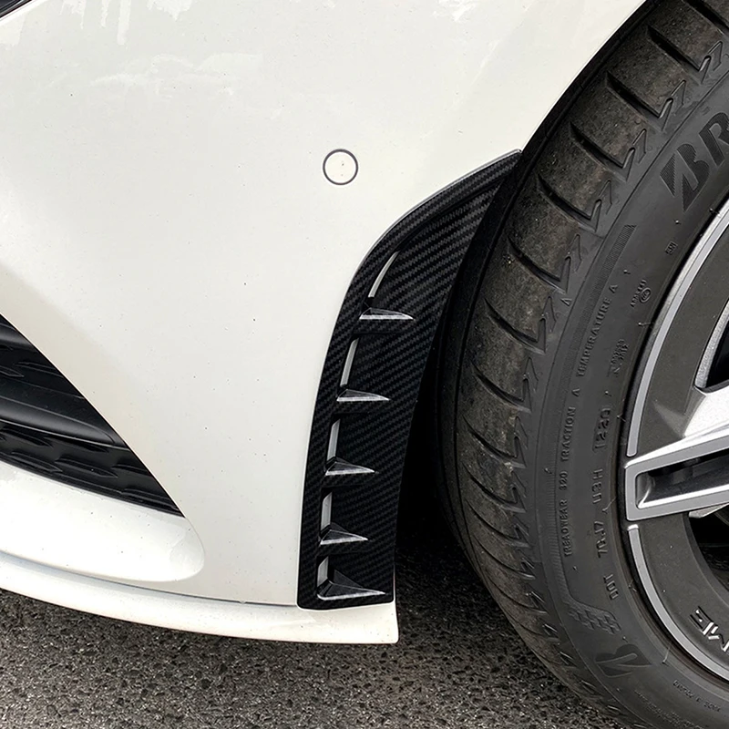 За Mercedes-Benz CLA C118 W118 2020-21 ABS въглеродни влакна Автомобил на Предната Броня, Спойлер, Страничен Дефлектор, Стикер, Автомобилни Аксесоари Изображение 4