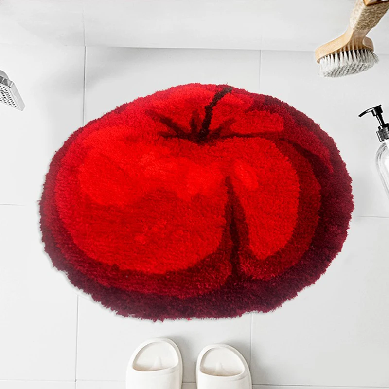 Източник на фабрично евтин и качествен мат, подходящ за семейна употреба red apple carpet 60х60 см Изображение 5